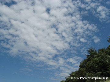 Alto-cumulus clouds sky Michigan